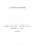 prikaz prve stranice dokumenta Kvalitativni i kvantitativni sastav meiofaune sedimenta na području gradske plaže Bačvice u Splitu