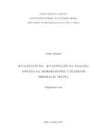 prikaz prve stranice dokumenta Kvalitativno-kvantitativna analiza otpada na morskom dnu u plitkom priobalju Splita