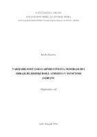 prikaz prve stranice dokumenta Varijabilnost sakularnih otolita nedoraslih i odraslih jedinki roda Atherina u istočnom jadranu